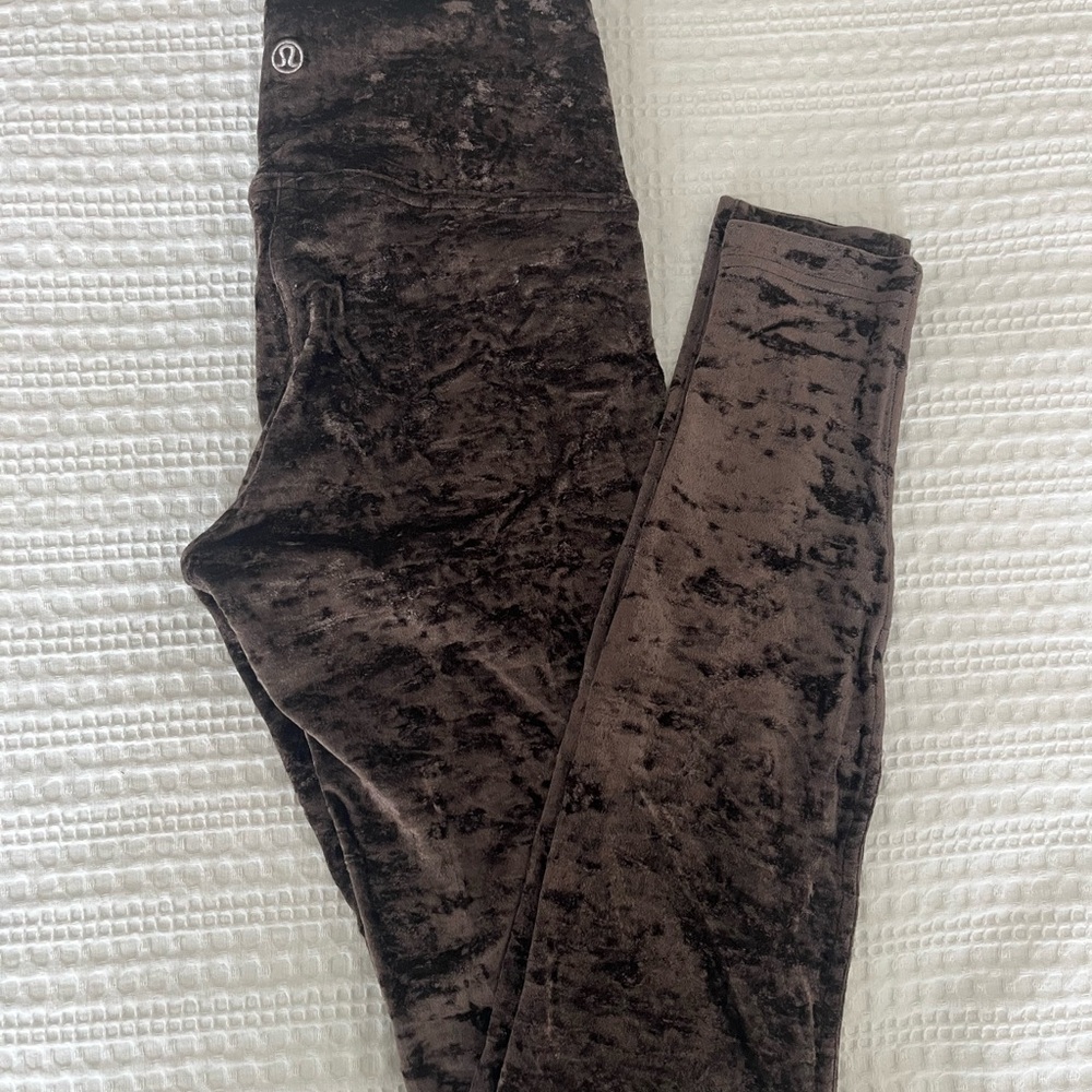Lulu Lemon Velvet Full Length Leggings